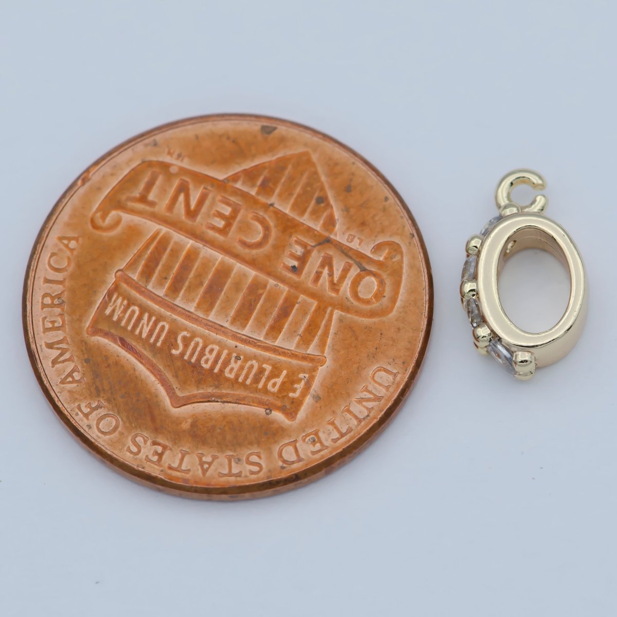 Pendant Bail with Hook CZ Micro Pave Pendant Bail Gold Plated Bail Clasps open link for charm M-359