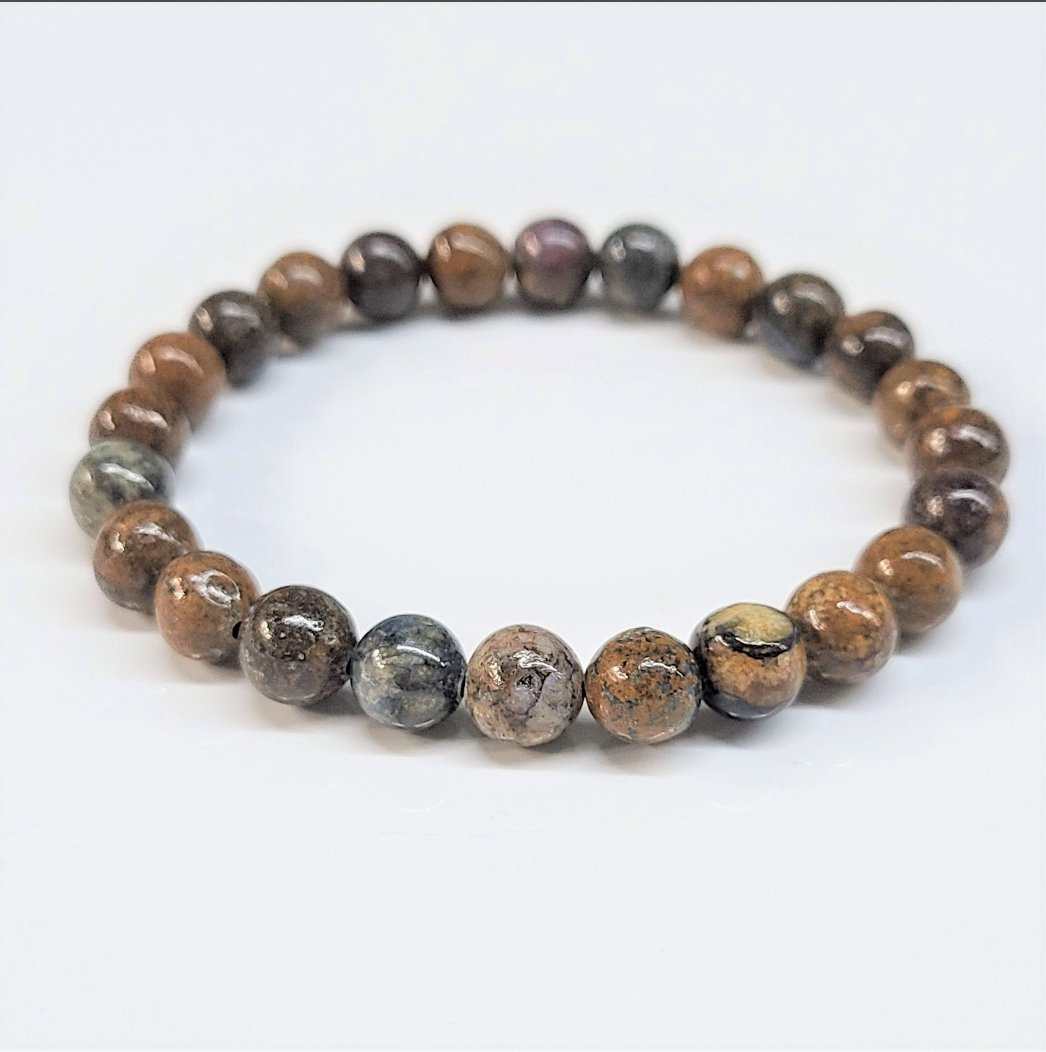Pietersite Round Bead Bracelet - The Tempest Stone