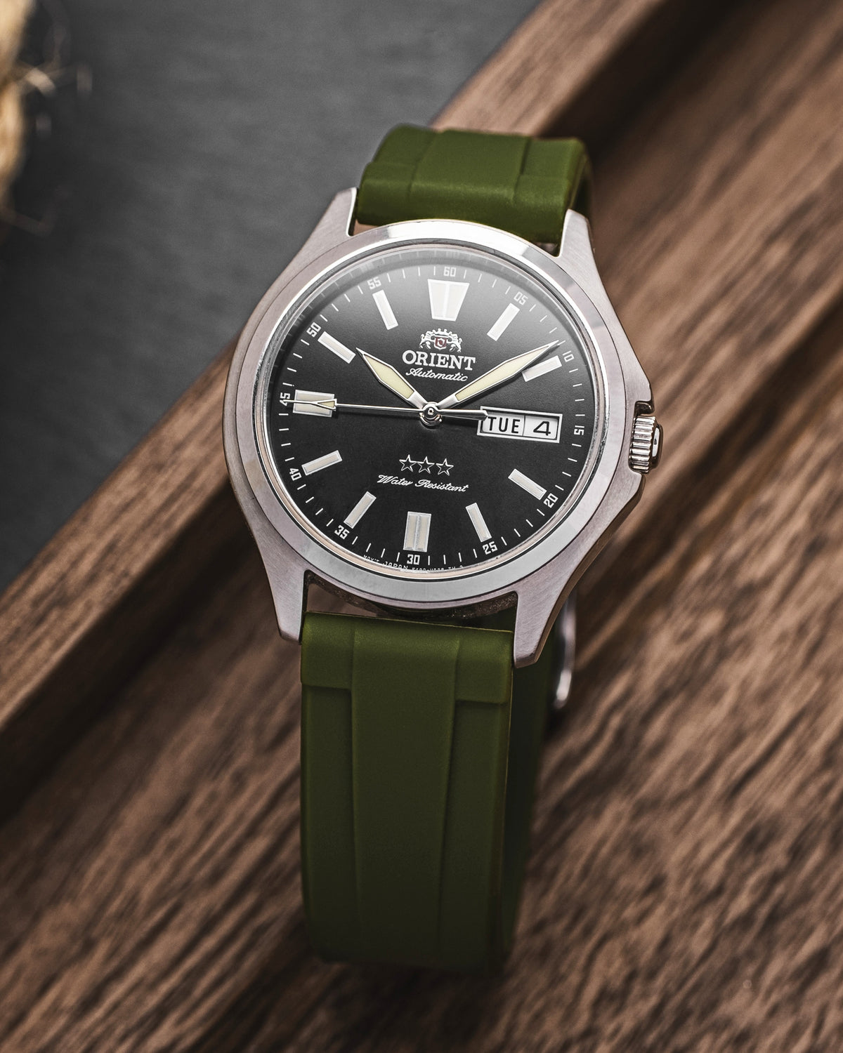 Olive Green Quick Release Rubber Strap 20mm