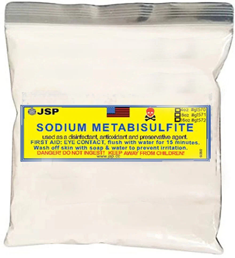 JSP & GTE Sodium Metabisulfite 5lb Bag Gold Precipitant Powder for Refining Recovery Aqua Regia