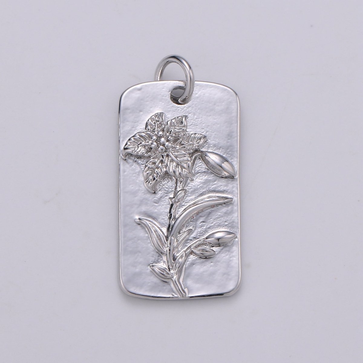 Silver Flower Charms, Wild Flower Pendant, Dainty Flower Charm, Small SunFlower Daisy, Hibiscus Charm for Necklace Floral Flower Jewelry D-844 TO D-852