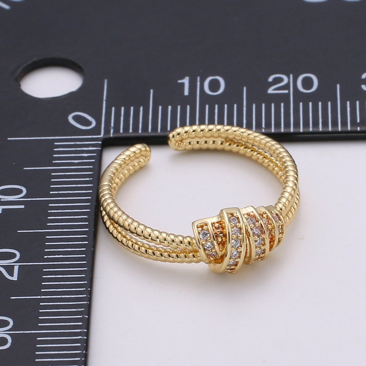 Simple Minimalist Dainty Thin Ring Stackable Rings Double Band Style Open Ring Twisted Ring Everyday Wear R-186