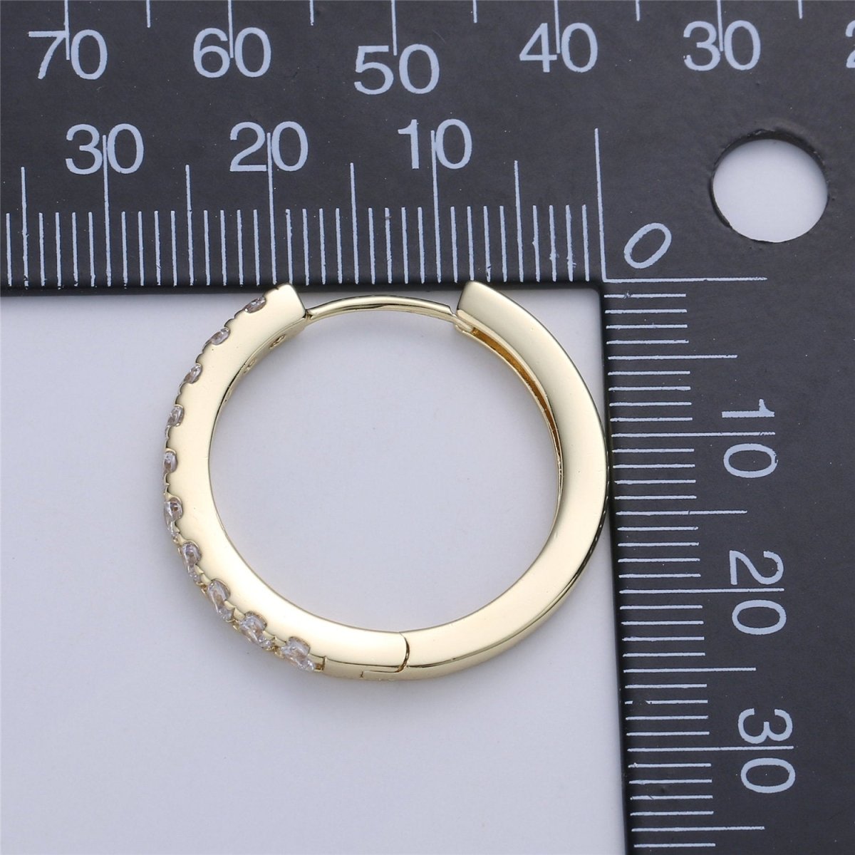 Small Gold Filled hoop earrings - huggie hoops earrings - Cubic hoop earrings - Dainty hoops - Tiny hoops - Thin hoops - Minimalist earrings  Q-001