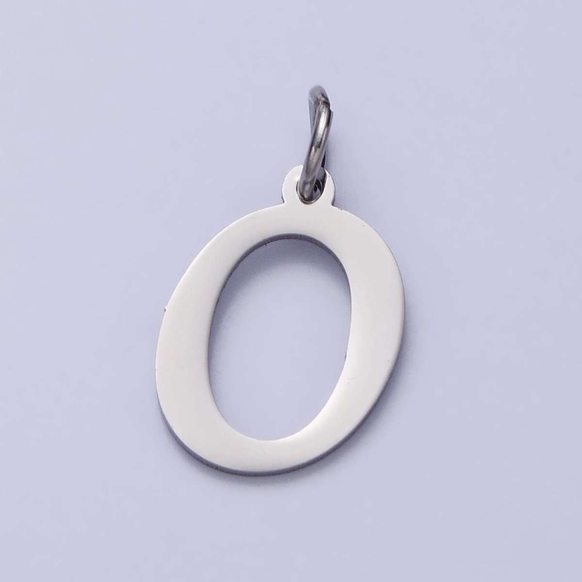 Small Stainless Steel Letter Charms, initial alphabet pendant DIY jewelry letter charms for personalized jewelry making A-638-A-650