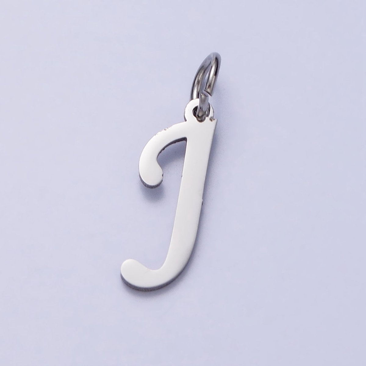 Small Stainless Steel Letter Charms, initial alphabet pendant DIY jewelry letter charms for personalized jewelry making A-638-A-650