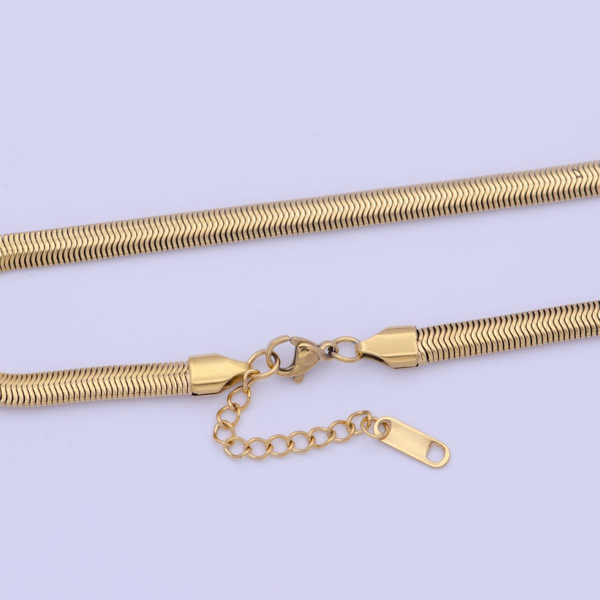 Snake Chain Necklace 16 18 20 Inch + 2.5" extender Length in 24k Gold Filled Chain | WA-1134 to WA-1139 Clearance Pricing
