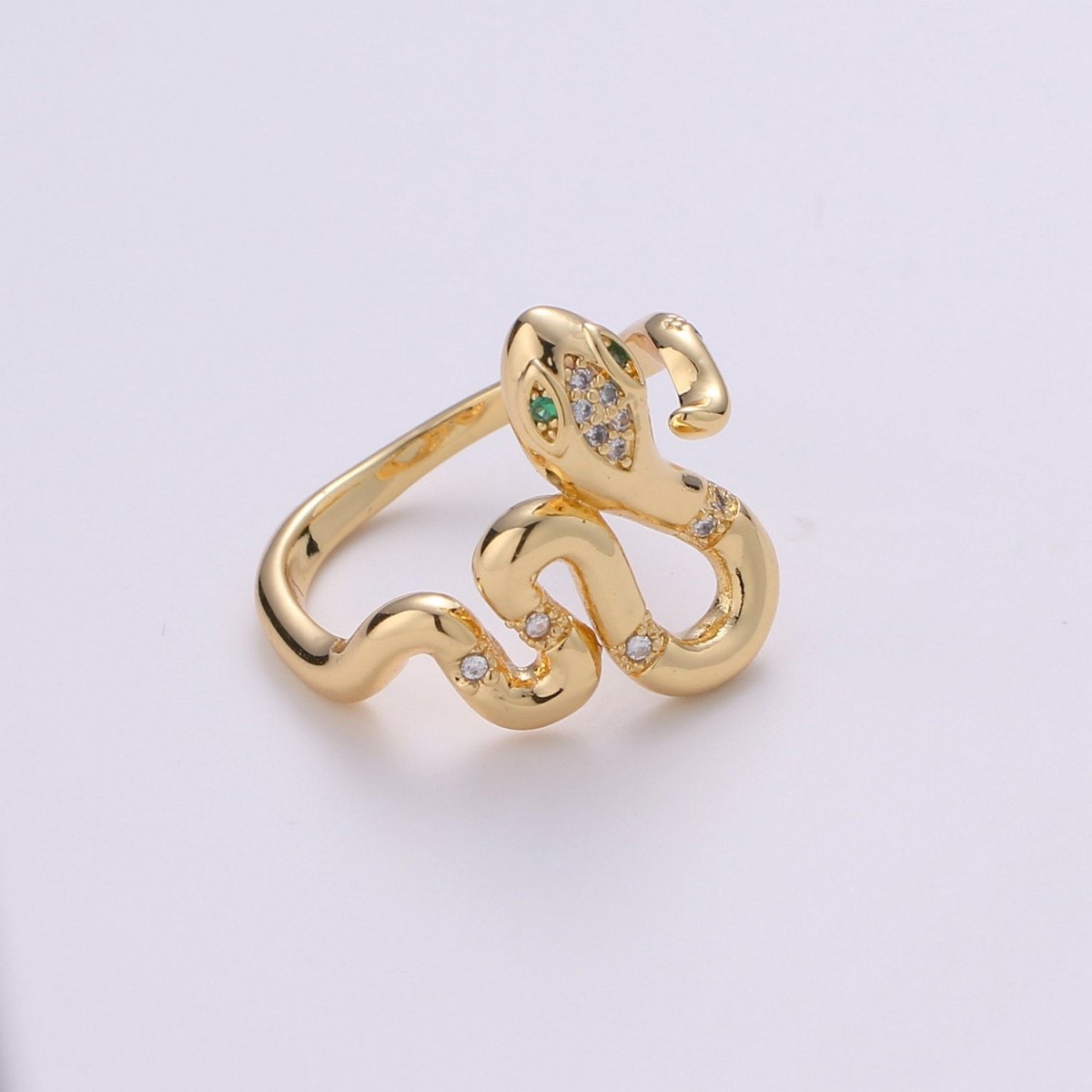 Snake ring, Gold snake ring, serpent ring, Statement ring, Gold Snake Ring, Gold ring, Dainty ring, Stackable ring, minimalist ring R-031