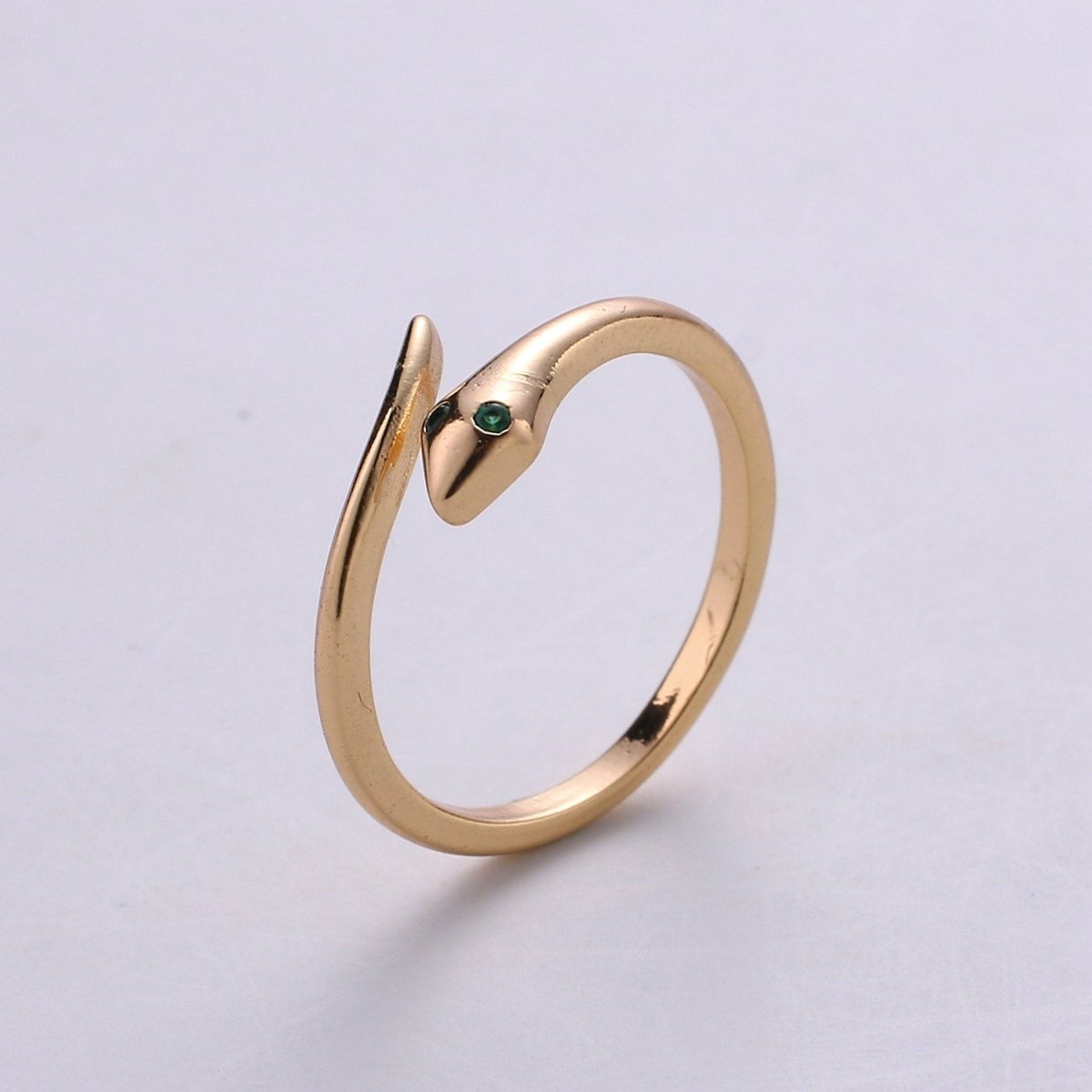 Snake Ring - Serpent Ring - Stackable Gold Ring - Minimalist Gold Ring - Thin Ring - Dainty Ring - Tiny Ring -Small Gold Ring -Delicate Ring R-046