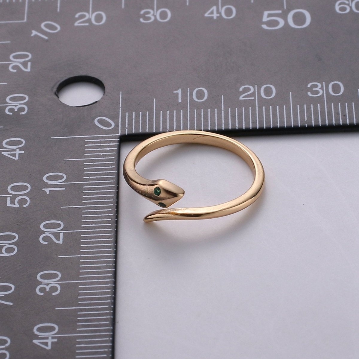 Snake Ring - Serpent Ring - Stackable Gold Ring - Minimalist Gold Ring - Thin Ring - Dainty Ring - Tiny Ring -Small Gold Ring -Delicate Ring R-046