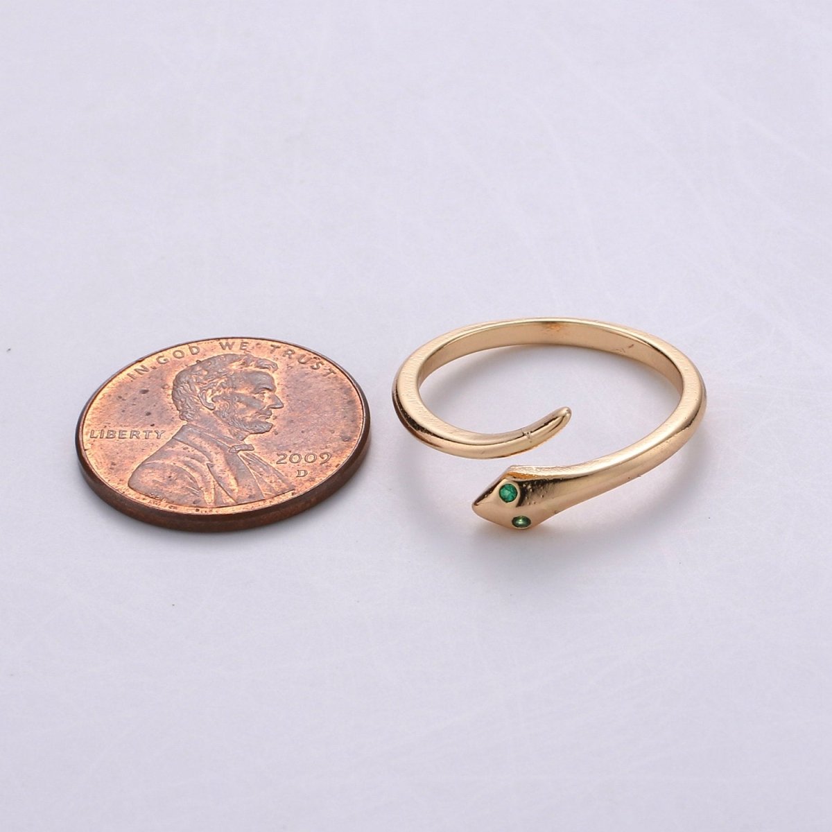 Snake Ring - Serpent Ring - Stackable Gold Ring - Minimalist Gold Ring - Thin Ring - Dainty Ring - Tiny Ring -Small Gold Ring -Delicate Ring R-046