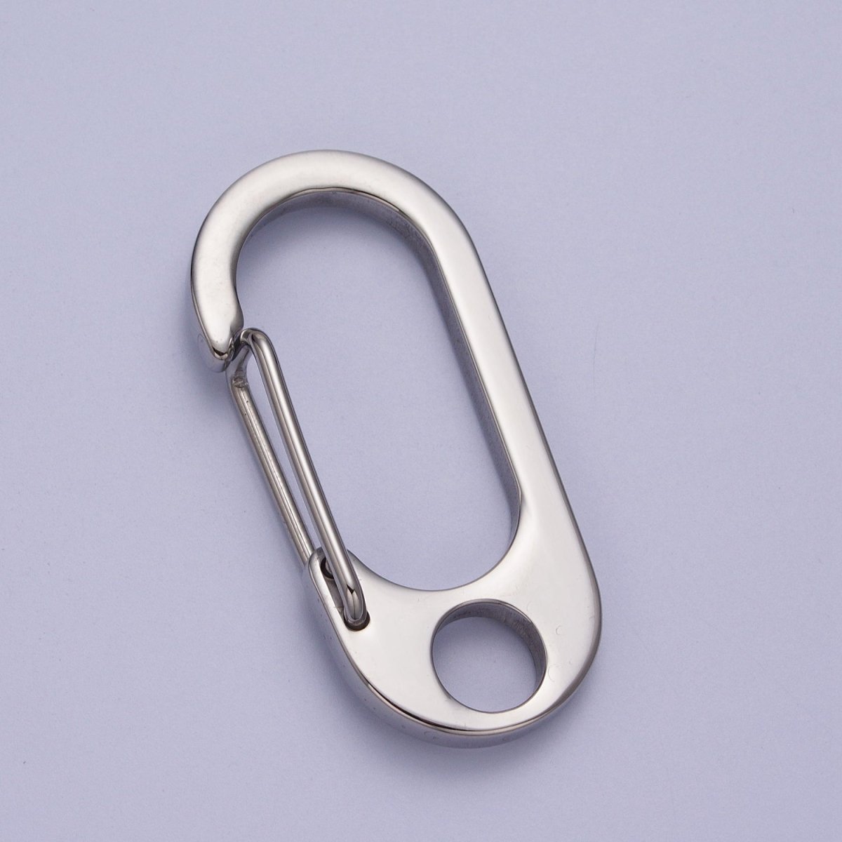 Stainless Steel 36mm, 42mm, 48mm, 53mm Oval Carabiner Clip Jewelry Supply in Gold & Silver | Z-005 ~ Z-012