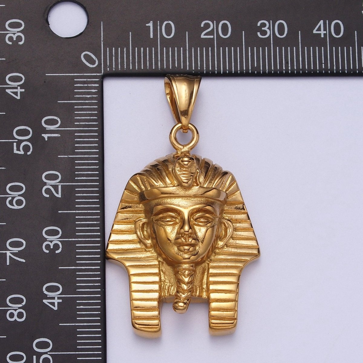 Stainless Steel Ancient Egyptian Pharaoh King Mummy Pendant in Gold & Silver J-448 J-451