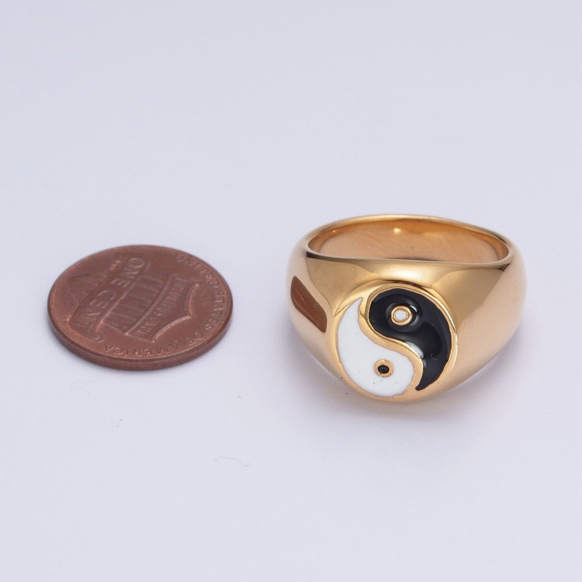 Stainless Steel Ring for Men Yin Yang Ring Signet Gold Silver Taiichi Ring Couple Ring S-057 ~ S-060
