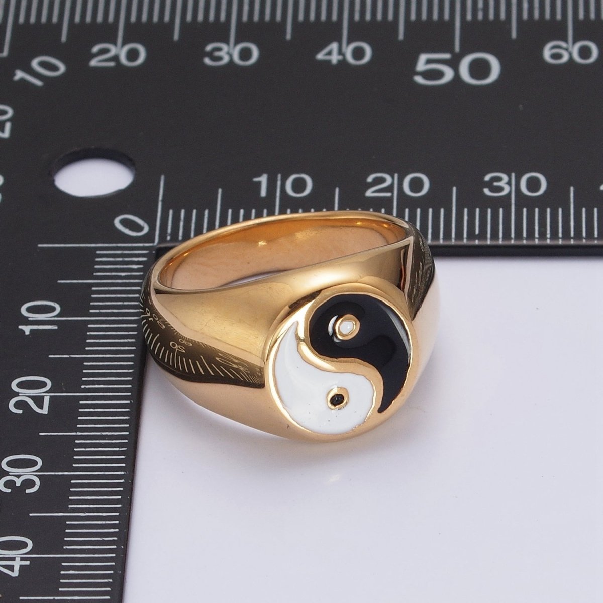 Stainless Steel Ring for Men Yin Yang Ring Signet Gold Silver Taiichi Ring Couple Ring S-057 ~ S-060