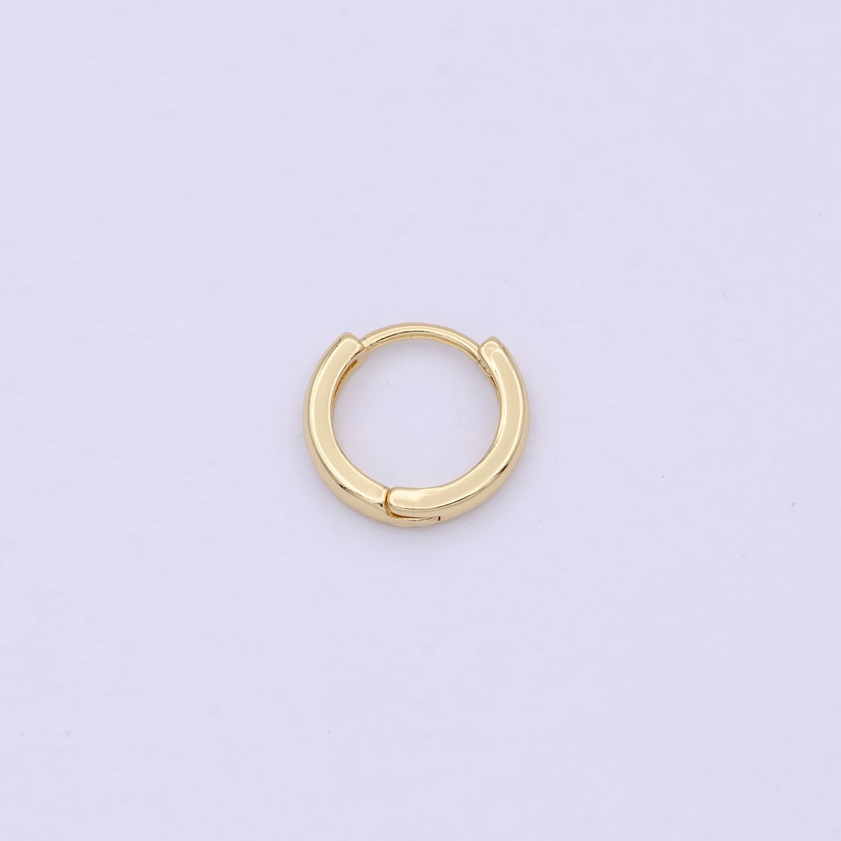 Tiny Gold Rounded Huggie Hoop Earrings, Small Hoop Earring, Cartilage Hoop, Huggie Tragus Hoop, Gold Conch Hoop p-244
