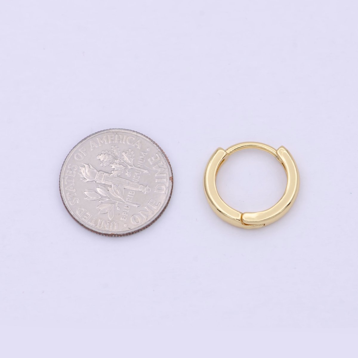 Tiny Gold Rounded Huggie Hoop Earrings, Small Hoop Earring, Cartilage Hoop, Huggie Tragus Hoop, Gold Conch Hoop p-244