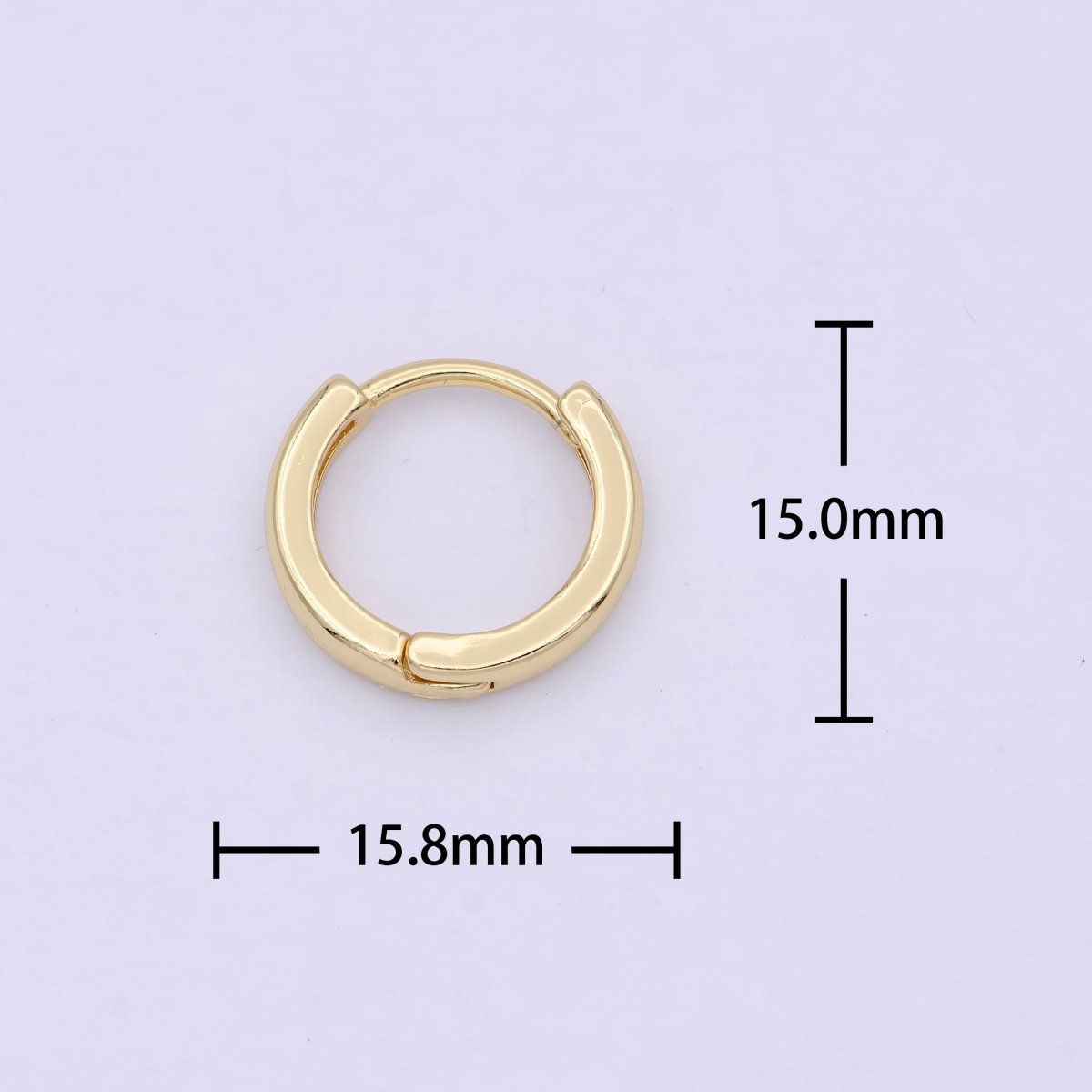 Tiny Gold Rounded Huggie Hoop Earrings, Small Hoop Earring, Cartilage Hoop, Huggie Tragus Hoop, Gold Conch Hoop p-244