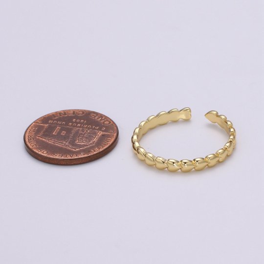Tiny Heart Ring - Dainty Heart Jewelry - Mini Heart Ring - Jewelry Gifts - Stackable Ring - Jewelry Gift - Stacking Rings - Adjustable Rings R343