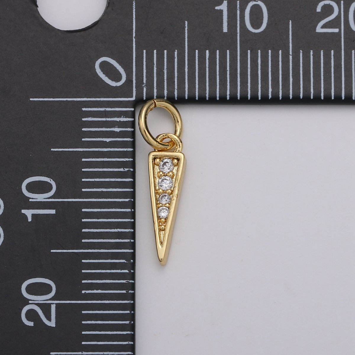 Tiny Triangle Gold Filled Charm - D-338