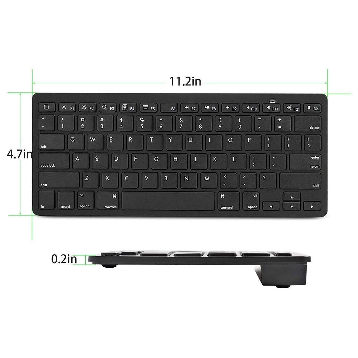 Ultra-Slim Bluetooth Keyboard - Assorted Colors