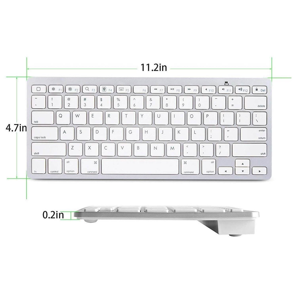Ultra-Slim Bluetooth Keyboard - Assorted Colors