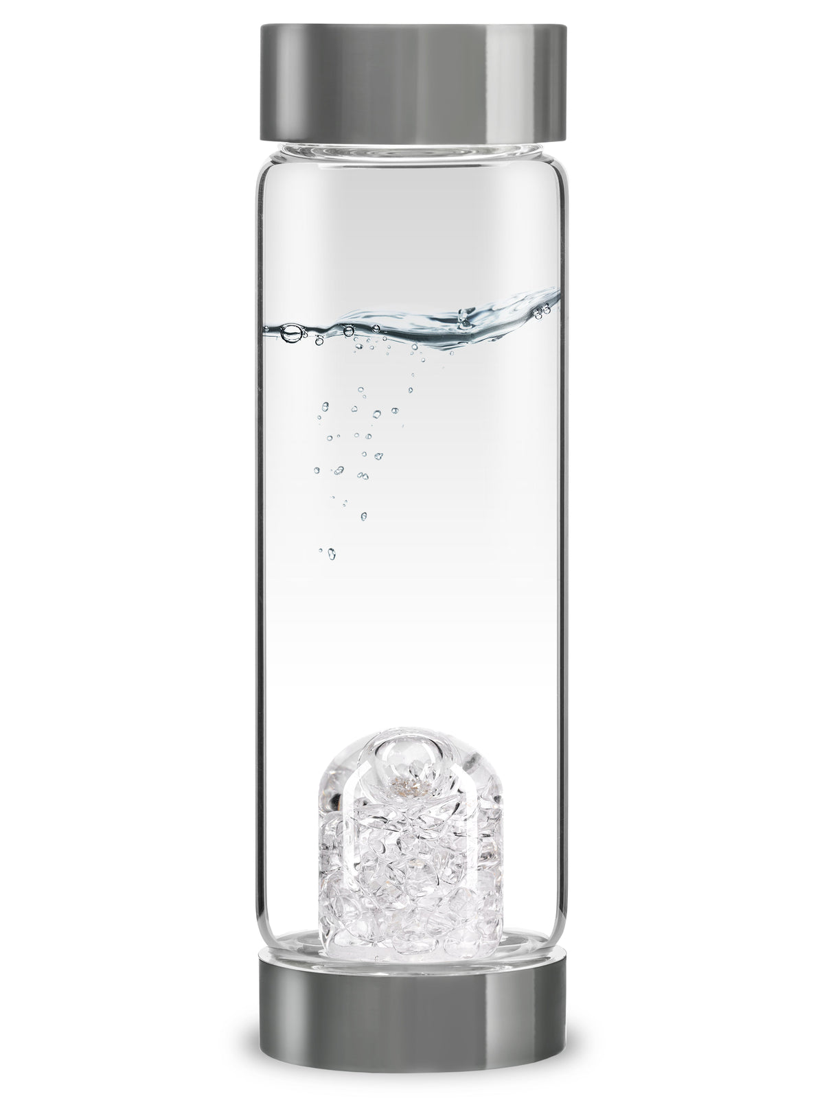 ViA DIAMONDS | Genuine Diamond Slivers (4ct.) & Clear Quartz