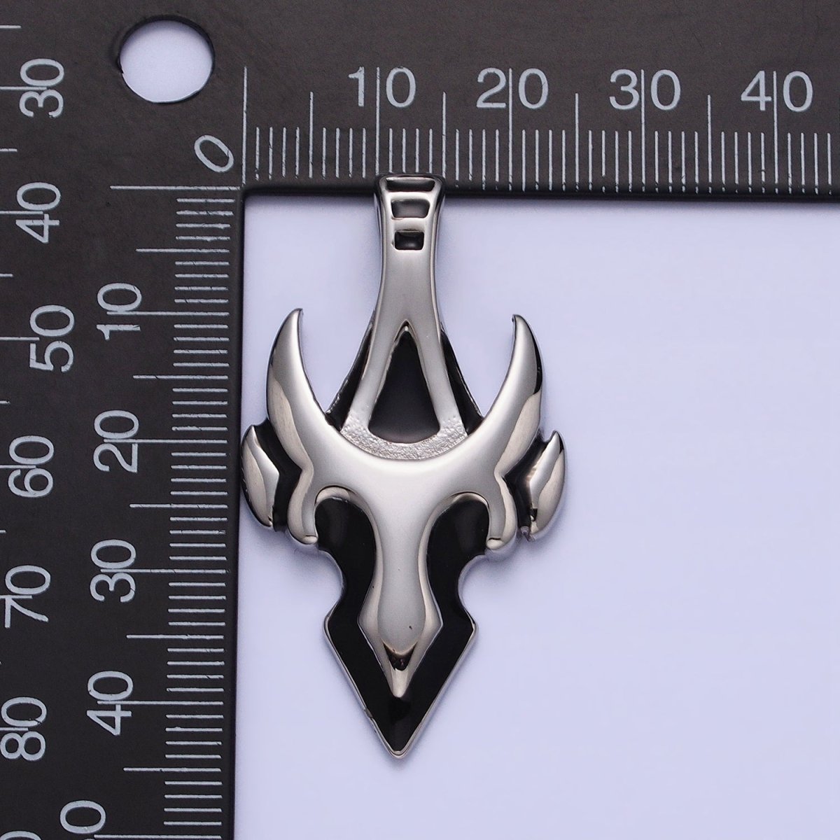 Viking Mask Pendant Stainless Steel Mask Charm for Men Jewelry J-742