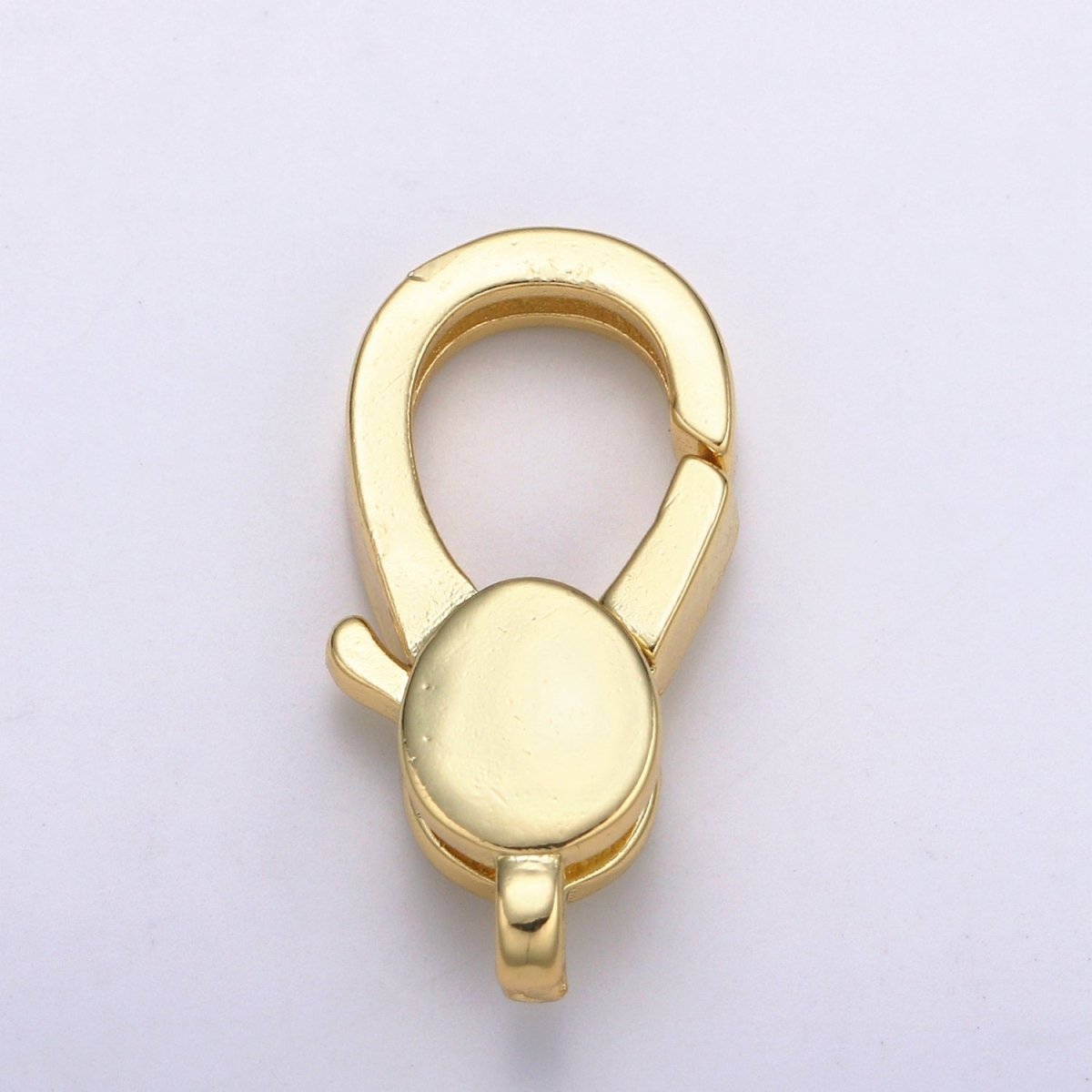 Wholesale Lobster Clasp 24k Gold , Oval Lobster Claw for Jewelry Making, Size Option 19.4MMX10.7MM L-176