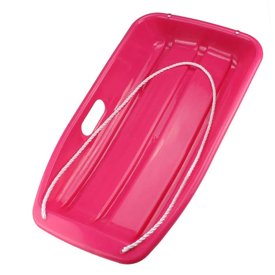 Winter Durable Plastic Snow Sled In Boat Shape For Child And Adult