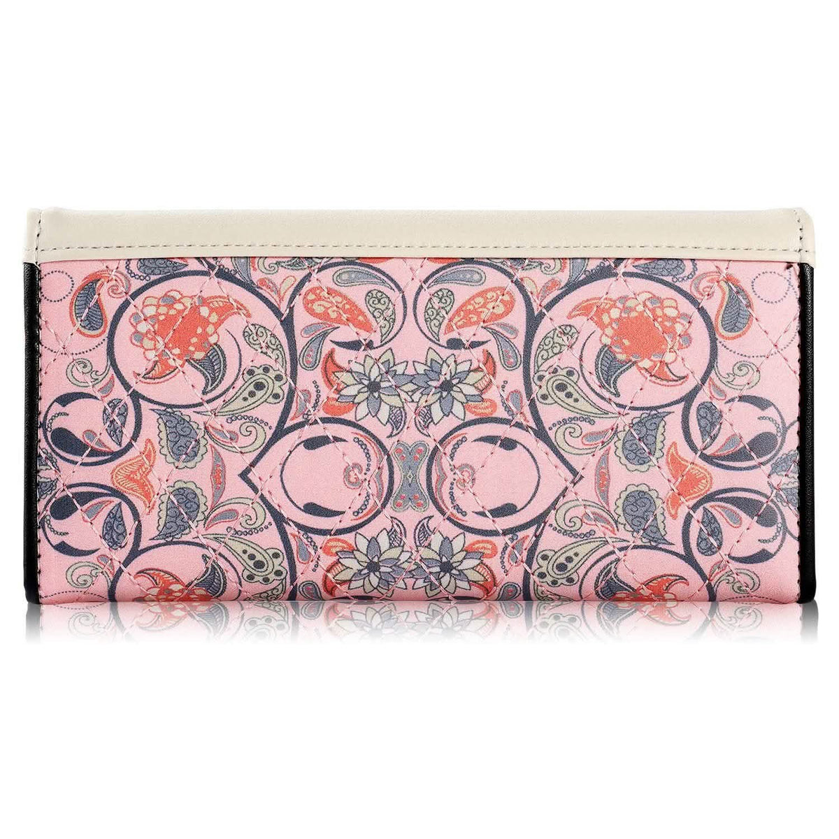 Women Wallet Soft Leather Trifold Clutch Purse