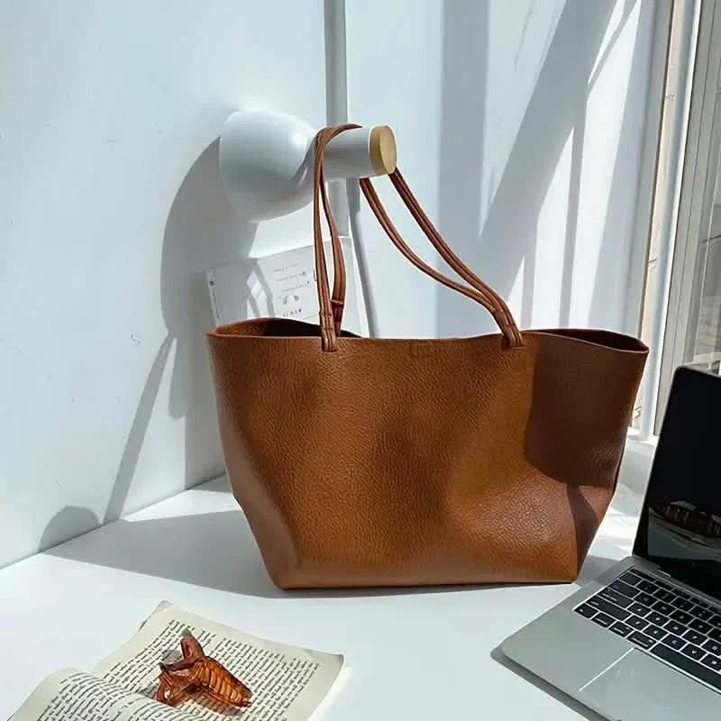 Women's Large Totes PU Leather Shoulder Bag Soft Purse Hobo Handbag Casual Top Handle Bag For Travel Work